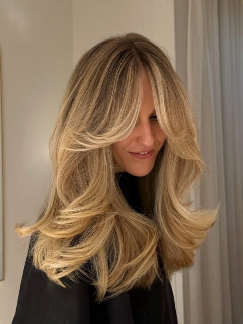 Blonde hair colour by Stephanie Whitaker