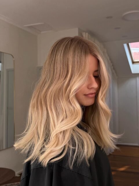 Blonde hair colour by Stephanie Whitaker