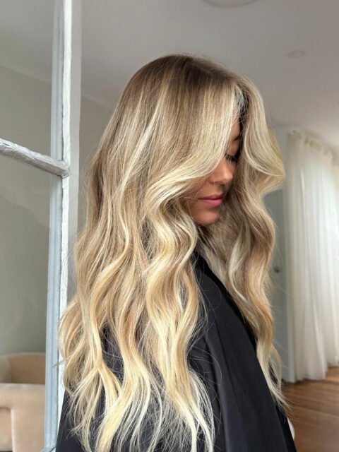 Blonde hair colour by Stephanie Whitaker