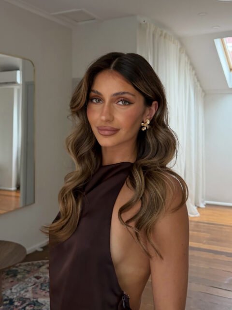 Brunette and balayage hair colour by Stephanie Whitaker