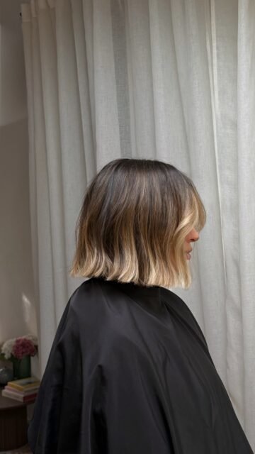 Brunette and balayage hair colour by Stephanie Whitaker