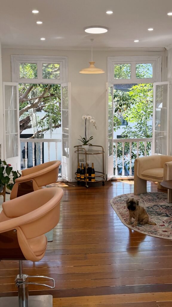 The studio, wide view